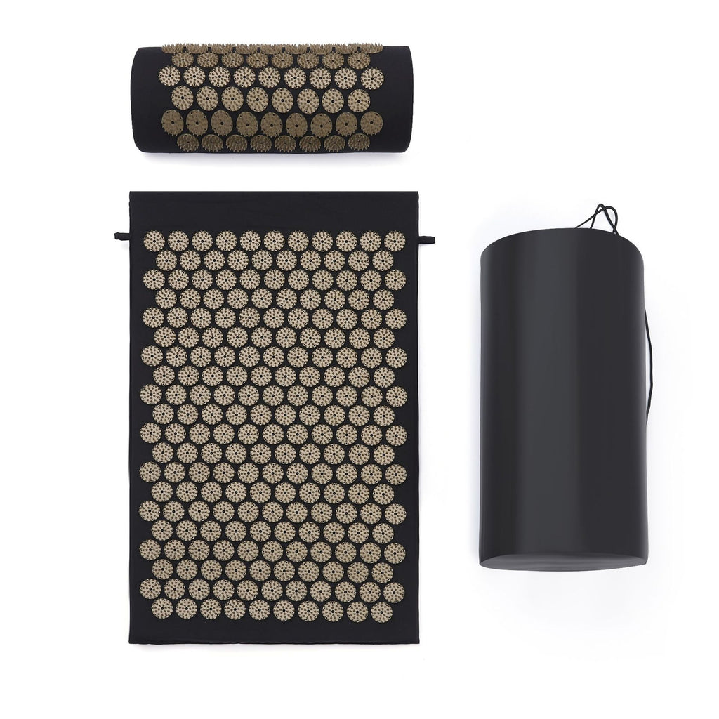 33-Pin Acupressure Mat and Pillow Set for Yoga and Wellness